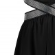 Czarna sukienka dla nastolatki Monnalisa 006702 - F - sukienka dziewczęca z odkrytymi plecami