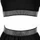 Czarna sukienka dla nastolatki Monnalisa 006702 - G - sukienka dziewczęca z odkrytymi plecami