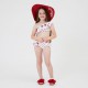 Asymetryczne bikini dziewczęce Monnalisa 006703 - C - kostium kąpielowy dla dziecka