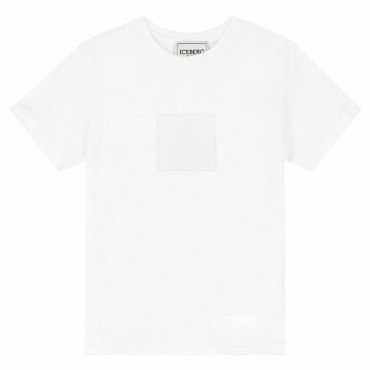 Biała koszulka chłopięca Iceberg 006709