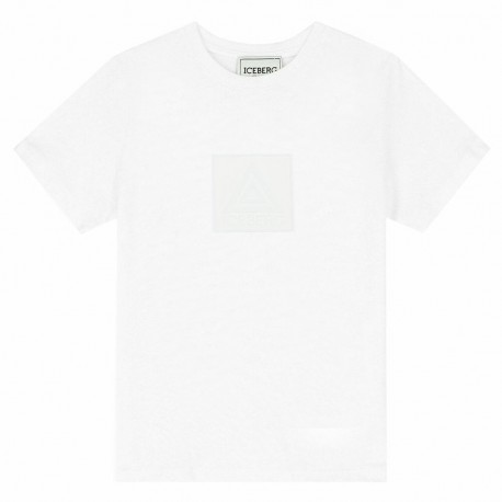 Biała koszulka chłopięca Iceberg 006709 - A - t-shirt dla dziecka i nastolatka
