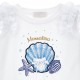 Biały top dla dziewczynki Monnalisa 006721 - C - letnia koszulka dla dziecka