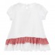 Bluzeczka niemowlęca z falbanką Monnalisa 006723 - B - koszulki dla niemowląt