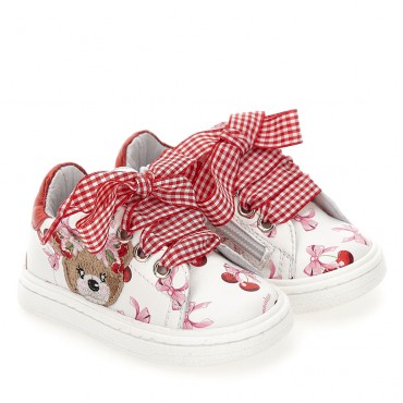 Buty dla małej dziewczynki Monnalisa 006728 - A - sneakersy dla malucha