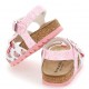 Profilowane sandały dziewczęce Monnalisa 006729 - D - letnie obuwie dla dziewczynki