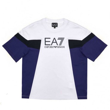 Bawełniany t-shirt dla chłopca EA7 006731