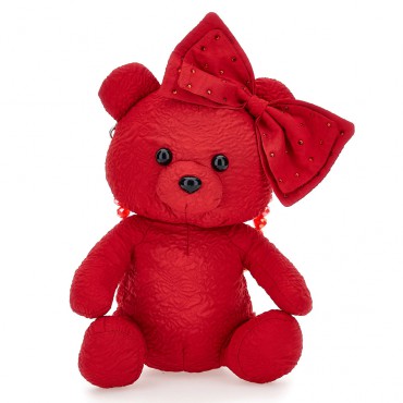 Torebka dziewczęca czerwony miś Monnalisa 006742 - A - torebki dla dziecka