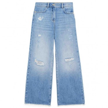 Jeansy dla dziewczynki Patrizia Pepe 006761 - A - spodnie dla nastolatki