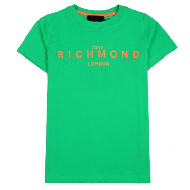 Zielona koszulka chłopięca John Richmond 006763