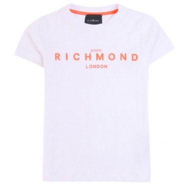 Biała koszulka dla chłopca John Richmond 006764