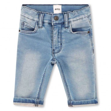 Miękkie jeansy niemowlęce Hugo Boss 006776