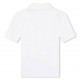 Biała koszulka polo dla chłopca Hugo Boss 006784 - B - ubrania dla dzieci