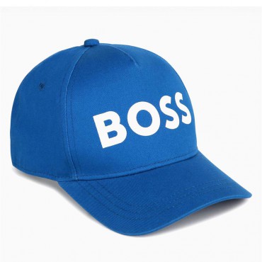 Niebieska czapka z daszkiem Hugo Boss 006788 - A - bejsbolówka chłopięca