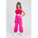 Crop top dla dziewczynki fuksja Twin Set 006828 - B - krótki top dla nastolatki