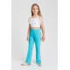 Biały crop top dla dziewczynki Twin Set 006829 - B - krótki top dla nastolatki