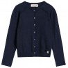 Zapinany granatowy sweter dla dziewczynki 006889