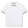 Biała koszulka polo dla chłopca Hugo Boss 006903