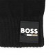 Czarne rękawiczki dla chłopca Hugo Boss 006909 - C - ciepłe rękawiczki chłopięce