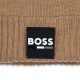 Karmelowa czapka dla chłopca Hugo Boss 006912 - D - zimowe czapki chłopięce