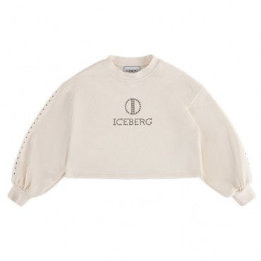 Krótka bluza dziewczęca Iceberg 006955 - A - crop top dla dziecka