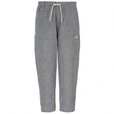 Lniane spodnie dla chłopca Emporio Armani 007494 - A - eleganckie ubrania chłopięce