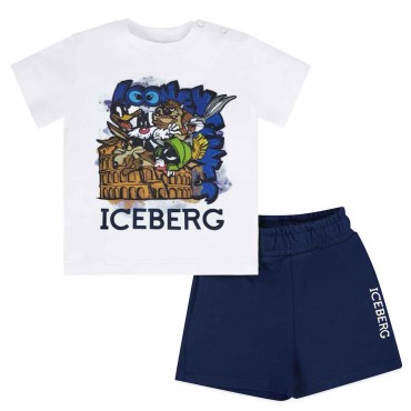 Komplet chłopięcy koszulka i szorty Iceberg 007499 A