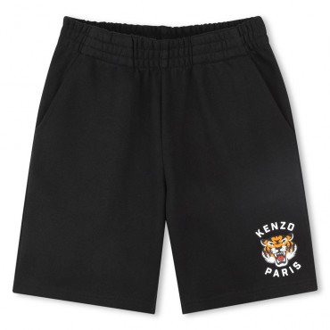 Czarne bermudy dla chłopca Kenzo 007517 A K61122
