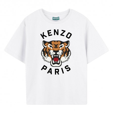Biała koszulka dla chłopca Kenzo 007519 A K61137 10P