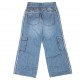 Jeansy chłopięce Roberto Cavalli 007524 - B - spodnie z szerokimi nogawkami