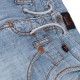 Jeansy chłopięce Roberto Cavalli 007524 - C - spodnie z szerokimi nogawkami