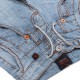 Jeansy chłopięce Roberto Cavalli 007524 - D - spodnie z szerokimi nogawkami