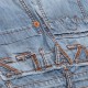 Jeansy chłopięce Roberto Cavalli 007524 - E - spodnie z szerokimi nogawkami