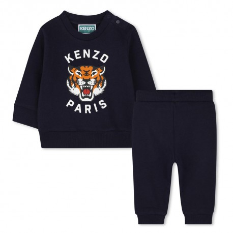 Granatowy dres unisex dla dziecka Kenzo 007537 A K60935 848