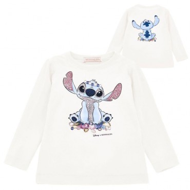 Koszulka dla dziewczynki Monnalisa Stitch 19F610 A