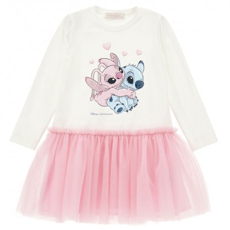 Sukienka dla dziewczynki Monnalisa Stitch 19F903 A