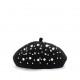 Czarny beret dla dziewczynki Monnalisa A 79F000 6080 0050