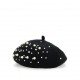 Czarny beret dla dziewczynki Monnalisa C 79F000 6080 0050