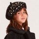 Czarny beret dla dziewczynki Monnalisa D 79F000 6080 0050