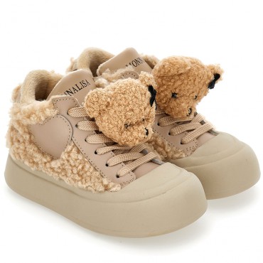 Ocieplone buty dziewczęce Monnalisa Teddy A 8CF009 6710 0003