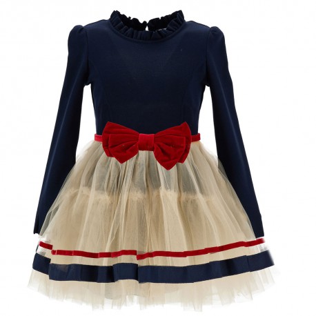 Wizytowa sukienka dziewczęca Monnalisa 19F908RU 6207 056S A