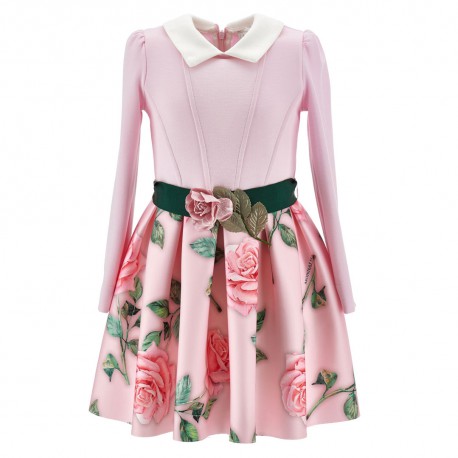 Sukienka dziewczęca Animalier Monnalisa 11F919 6661 0093 A