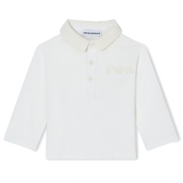 Jasne polo niemowlęce Emporio Armani  EB000786 AF13715 U0003 A
