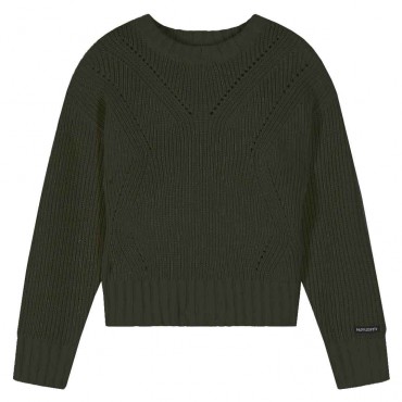 Czarny sweter dla dziewczynki Patrizia Pepe 7K0070 K200 K103