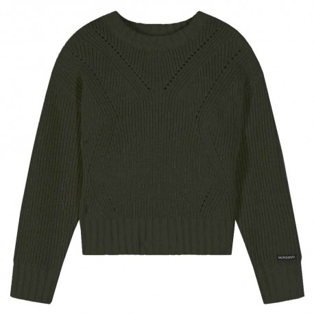 Czarny sweter dla dziewczynki Patrizia Pepe 7K0070 K200 K103