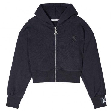 Czarna bluza dla dziewczynki Patrizia Pepe 7M0823 J315 K103 A
