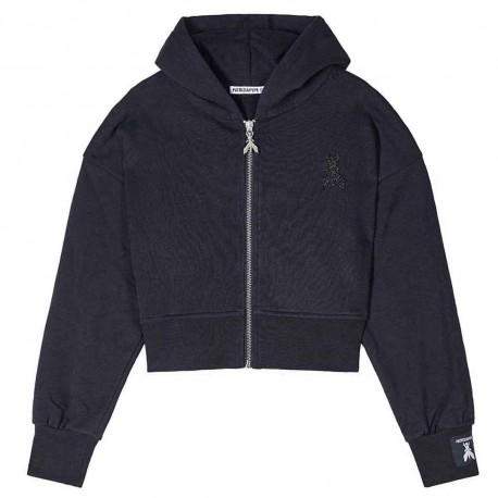 Czarna bluza dla dziewczynki Patrizia Pepe 7M0823 J315 K103 A