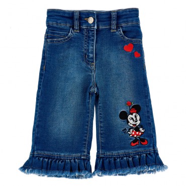 Jeansy dla dziewczynki Minnie Monnalisa 19F417NP 6043 0055 A