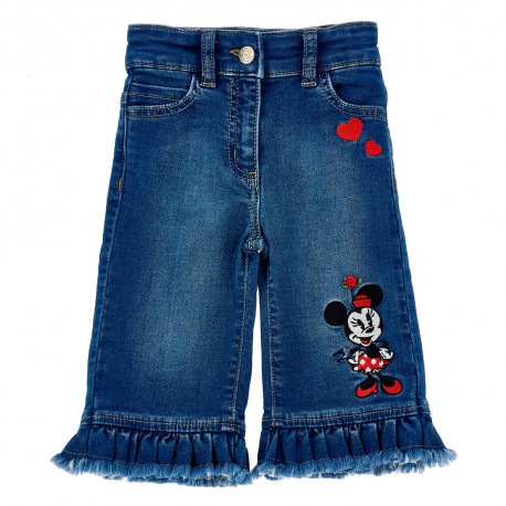 Jeansy dla dziewczynki Minnie Monnalisa 19F417NP 6043 0055 A