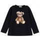 Czarna bluzka dziewczęca Teddy Monnalisa 19F616 6003 0050 A