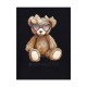 Czarna bluzka dziewczęca Teddy Monnalisa 19F616 6003 0050 C